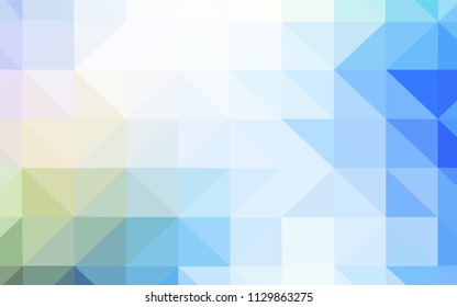 Light Blue, Green vector abstract mosaic background. A sample with polygonal shapes. Brand new style for your business design.