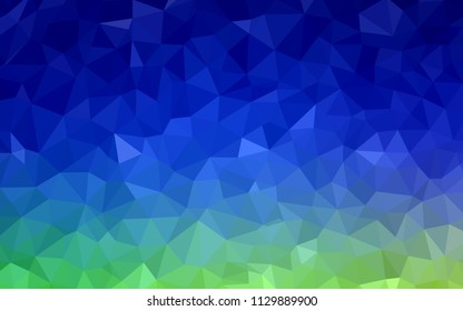 Light Blue, Green vector abstract polygonal template. Colorful illustration in abstract style with triangles. New template for your brand book.