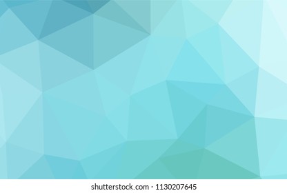 Light Blue, Green vector abstract mosaic pattern. Colorful illustration in abstract style with triangles. Textured pattern for your backgrounds.