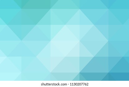 Light Blue, Green vector abstract mosaic pattern. Colorful illustration in polygonal style with gradient. The best triangular design for your business.
