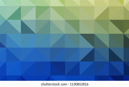 Light Blue, Green vector abstract polygonal template. Modern abstract illustration with triangles. A new texture for your web site.