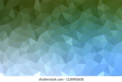 Light Blue, Green vector abstract polygonal template. A completely new color illustration in a polygonal style. Completely new template for your banner.