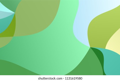 Light Blue, Green vector abstract blurred pattern. Shining crooked illustration in a brand-new style. The template can be used as a background for cell phones.