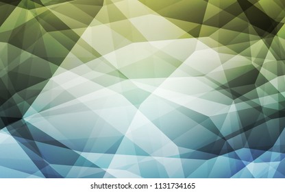 Light Blue, Green vector abstract mosaic backdrop. Modern abstract illustration with triangles. Template for cell phone's backgrounds.