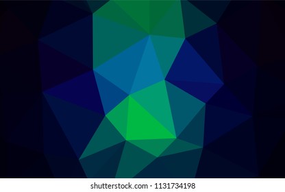 Light Blue, Green vector abstract polygonal background. Colorful illustration in abstract style with triangles. New template for your brand book.