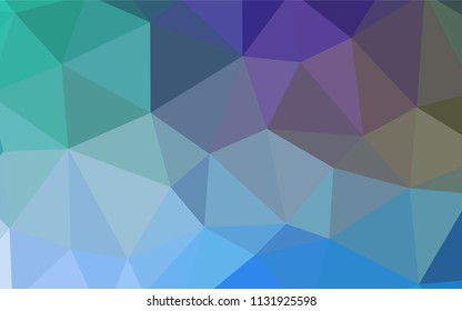 Light Blue, Green vector abstract polygonal pattern. Modern abstract illustration with triangles. Textured pattern for your backgrounds.