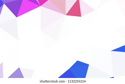 Light Blue, Green vector abstract mosaic pattern. Glitter abstract illustration with an elegant triangles. Polygonal design for your web site.