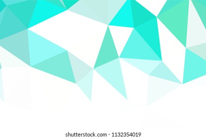 Light Blue, Green vector abstract polygonal pattern. Triangular geometric sample with gradient.  Template for cell phone's backgrounds.