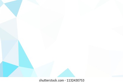 Light Blue, Green vector abstract polygonal template. Elegant bright polygonal illustration with gradient. Pattern for a brand book's backdrop.