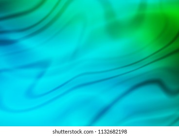 Light Blue, Green vector abstract blurred background. Creative illustration in halftone style with gradient. The textured pattern can be used for background.