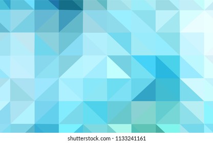 Light Blue, Green vector abstract polygonal background. Creative illustration in halftone style with triangles. Pattern for a brand book's backdrop.