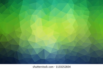 Light Blue, Green vector abstract polygonal template. A completely new color illustration in a polygonal style. New template for your brand book.