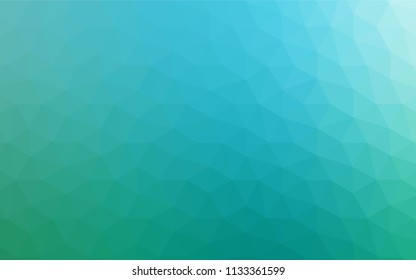 Light Blue, Green vector abstract mosaic pattern. Polygonal abstract illustration with gradient. New template for your brand book.