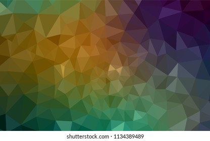 Light Blue, Green vector abstract mosaic background. A completely new color illustration in a polygonal style. Template for cell phone's backgrounds.