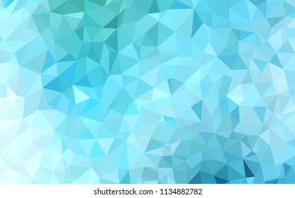 Light Blue, Green vector abstract polygonal pattern. Shining colorful illustration with triangles. A new texture for your web site.