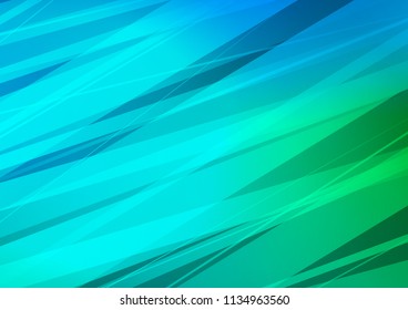 Light Blue, Green vector abstract doodle pattern. Glitter abstract illustration with doodles and Zen tangles. Brand new design for your business.