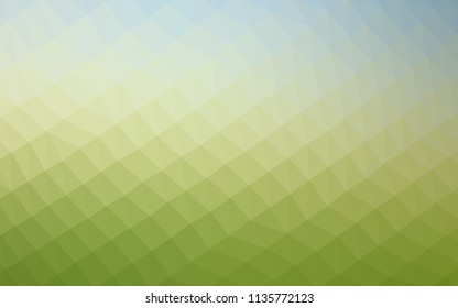 Light Blue, Green vector abstract polygonal pattern. Creative illustration in halftone style with gradient. Brand new style for your business design.