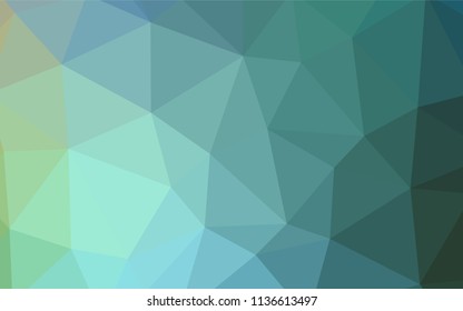 Light Blue, Green vector abstract polygonal template. Creative geometric illustration in Origami style with gradient. A new texture for your web site.