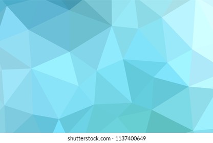 Light Blue, Green vector abstract polygonal template. Creative geometric illustration in Origami style with gradient. Completely new template for your banner.
