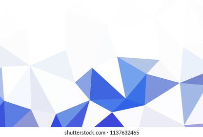 Light Blue, Green vector abstract mosaic backdrop. Colorful illustration in abstract style with triangles. Triangular pattern for your design.
