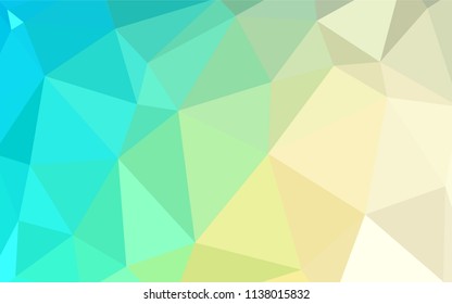 Light Blue, Green vector abstract polygonal background. Modern abstract illustration with triangles. Polygonal design for your web site.