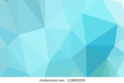 Light Blue, Green vector abstract polygonal template. Polygonal abstract illustration with gradient. Brand new design for your business.