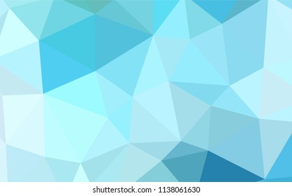 Light Blue, Green vector abstract polygonal template. Polygonal abstract illustration with gradient. Completely new template for your banner.