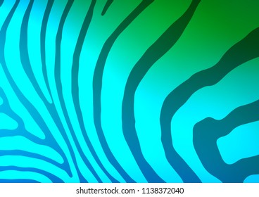 Light Blue, Green vector abstract doodle pattern. An elegant bright illustration with lines in Natural style. The best blurred design for your business.
