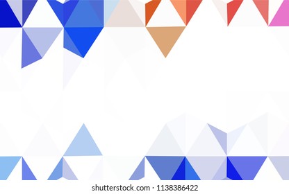 Light Blue, Green vector abstract polygonal background. Shining colorful illustration with triangles. A completely new design for your leaflet.