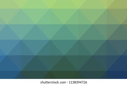 Light Blue, Green vector abstract mosaic background. Colorful illustration in polygonal style with gradient. A new texture for your web site.