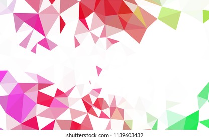 Light Blue, Green vector abstract polygonal pattern. Colorful abstract illustration with triangles. Pattern for a brand book's backdrop.