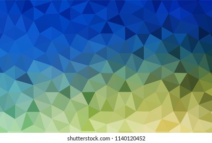 Light Blue, Green vector abstract polygonal background. Colorful illustration in abstract style with triangles. Triangular pattern for your design.
