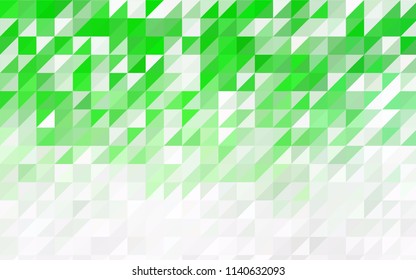 Light Blue, Green vector abstract colorful background, which consist of triangles. Pattern with colored triangles on white background.