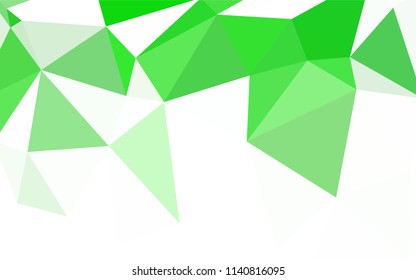 Light Blue, Green vector abstract mosaic pattern. Modern abstract illustration with triangles. Pattern for a brand book's backdrop.