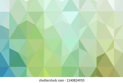 Light Blue, Green vector abstract polygonal pattern. A completely new color illustration in a polygonal style. Polygonal design for your web site.