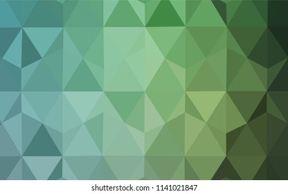 Light Blue, Green vector abstract polygonal background. Polygonal abstract illustration with gradient. Polygonal design for your web site.