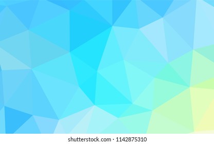 Light Blue, Green vector abstract mosaic background. Creative illustration in halftone style with triangles. Brand new design for your business.