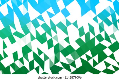 Light Blue, Green vector abstract polygonal layout. A sample with polygonal shapes. Brand new style for your business design.