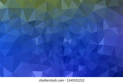 Light Blue, Green vector abstract polygonal pattern. Creative geometric illustration in Origami style with gradient. Completely new template for your banner.