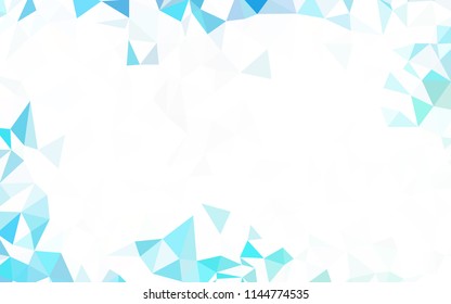 Light Blue, Green vector abstract polygonal template. Creative geometric illustration in Origami style with gradient. Template for cell phone's backgrounds.
