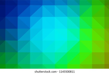 Light Blue, Green vector abstract polygonal background. Modern abstract illustration with triangles. New template for your brand book.