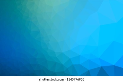 Light Blue, Green vector abstract mosaic pattern. Geometric illustration in Origami style with gradient.  A completely new design for your business.