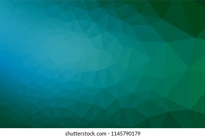 Light Blue, Green vector abstract mosaic background. Shining illustration, which consist of triangles. The elegant pattern can be used as part of a brand book.