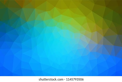 Light Blue, Green vector abstract polygonal background. Polygonal abstract illustration with gradient. A completely new design for your leaflet.