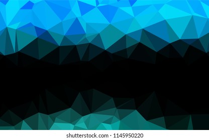 Light Blue, Green vector abstract polygonal layout. Shining colored illustration in a Brand new style. The best triangular design for your business.