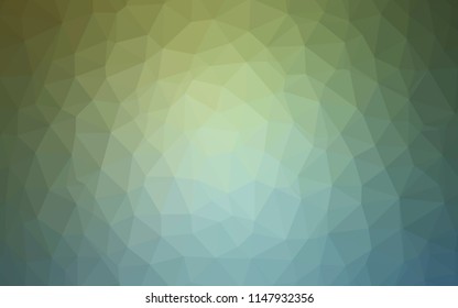 Light Blue, Green vector abstract polygonal template. Colorful illustration in abstract style with triangles. Template for cell phone's backgrounds.