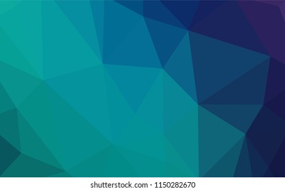 Light Blue, Green vector abstract mosaic pattern. Colorful abstract illustration with triangles. Brand new style for your business design.