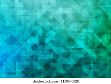 Light Blue, Green vector abstract mosaic abstract mosaic. Brand new colored illustration in blurry style with gradient. A completely new template for your business design.