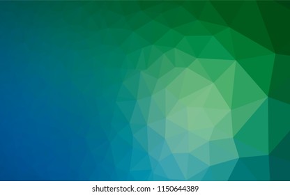 Light Blue, Green vector abstract mosaic background. Glitter abstract illustration with an elegant design. A completely new design for your business.