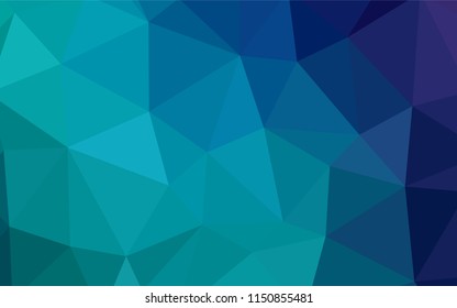 Light Blue, Green vector abstract polygonal background. Geometric illustration in Origami style with gradient.  New template for your brand book.